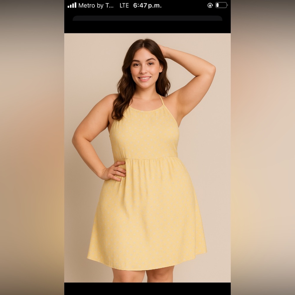 Mossimo Supply Co. Yellow Maxi Dress